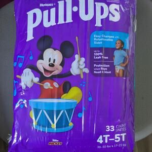 Pull-Ups Boys' Potty Training Pants, 4T-5T (38-50 lbs), 33 Count